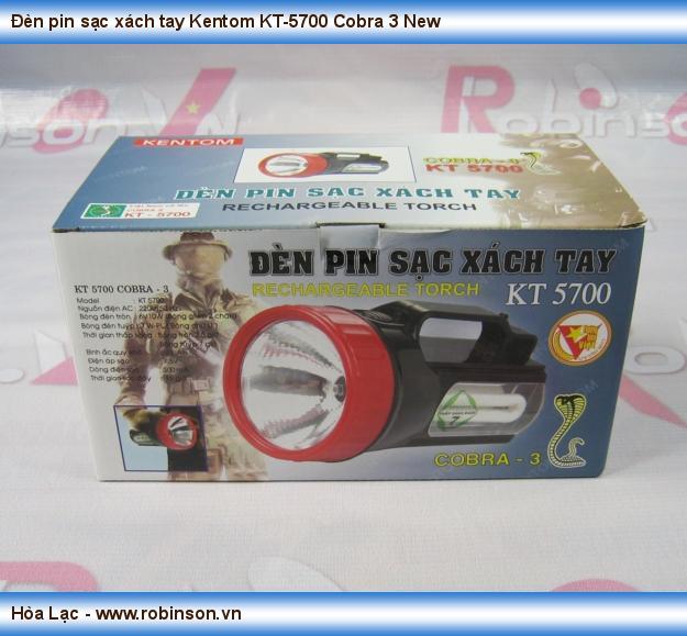 Đèn pin sạc xách tay Kentom KT-5700 Cobra 3 New Nguyễn Thanh Thư 